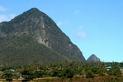 Petit Piton in the distance