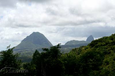 World-famous Pitons in Soufriere