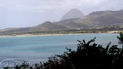 Balcony view - Gros Piton in the distance