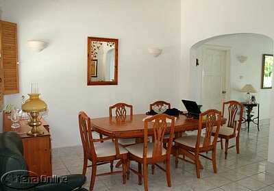 Upper dining area