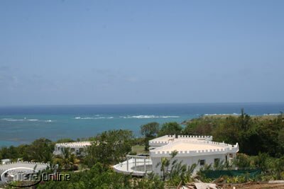 Villa in foreground - note private pool on front deck