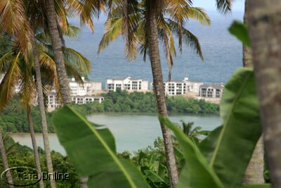 5-star Westin 'Le Paradis' marina resort in the distance