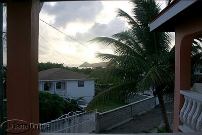 Pigeon island at sunset