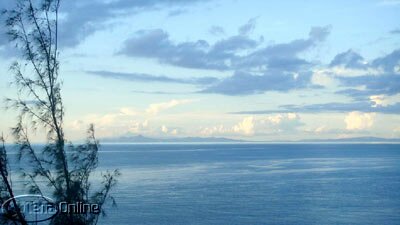 Martinique in the distance