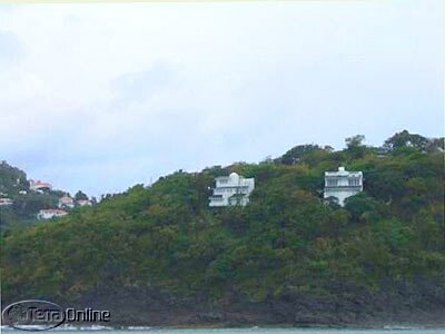 Villa seen from the sea