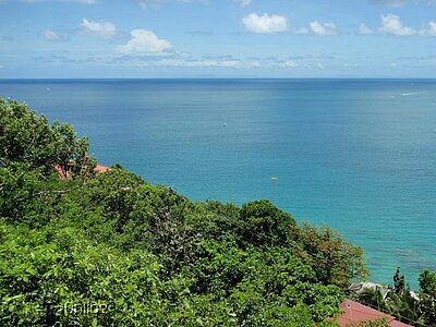 Martinique in the distance