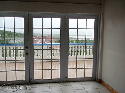 Master bedroom and balcony