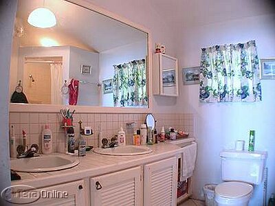 One of the bathrooms