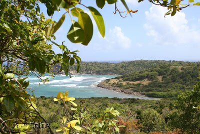 SE seaviews from the inland slope