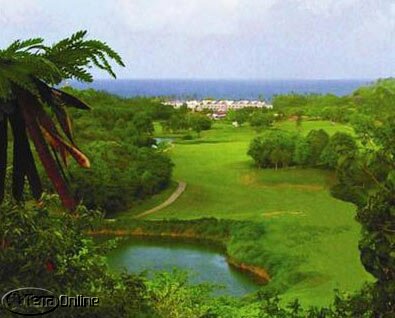 The resort from the golf course
