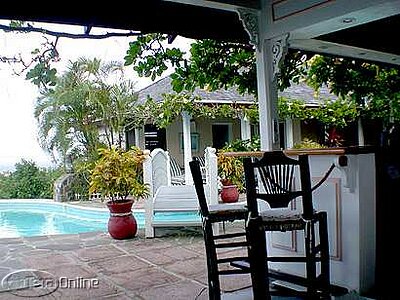View from the pool bar