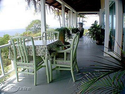 Wide wrap-around balcony