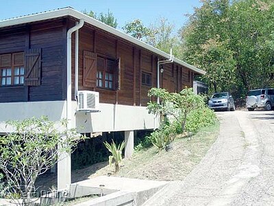 Rear of property
